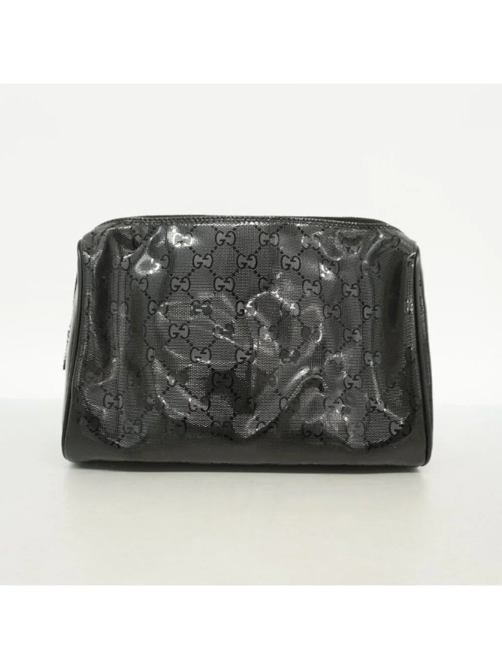 Gucci Pouch GG Supreme Black Silver